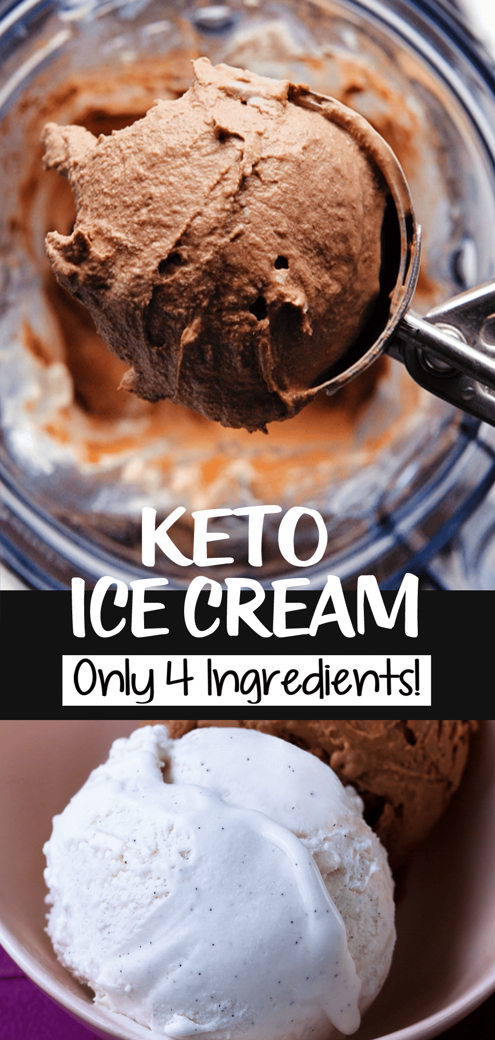 Keto Ice Cream Just 4 Ingredients!