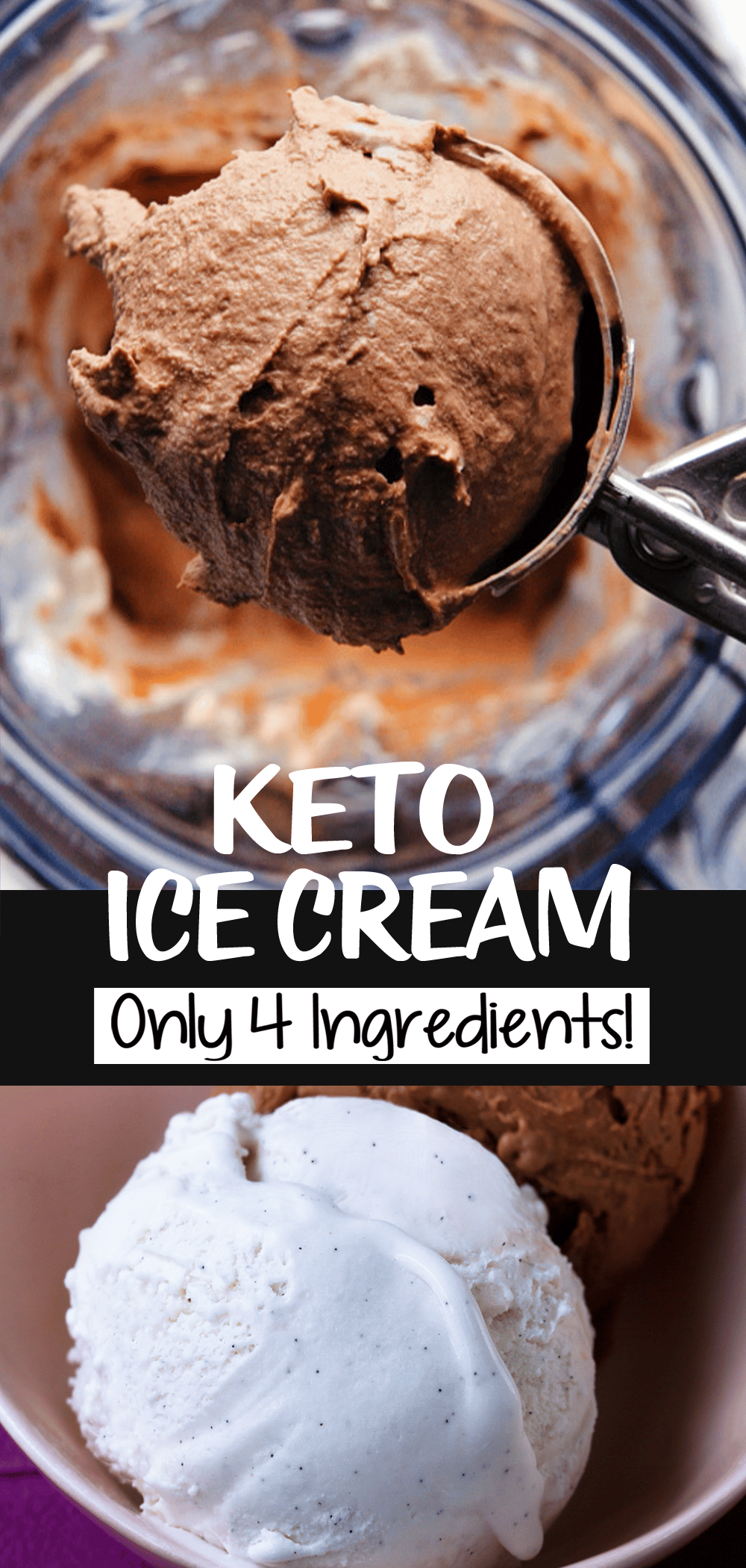 Keto Ice Cream - Just 4 Ingredients!