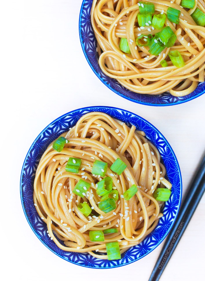 Healthy Vegan Sesame Noodles