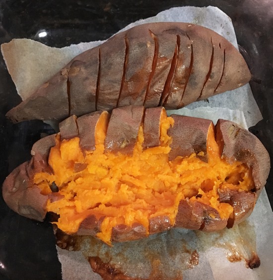 how to bake sweet potatoes