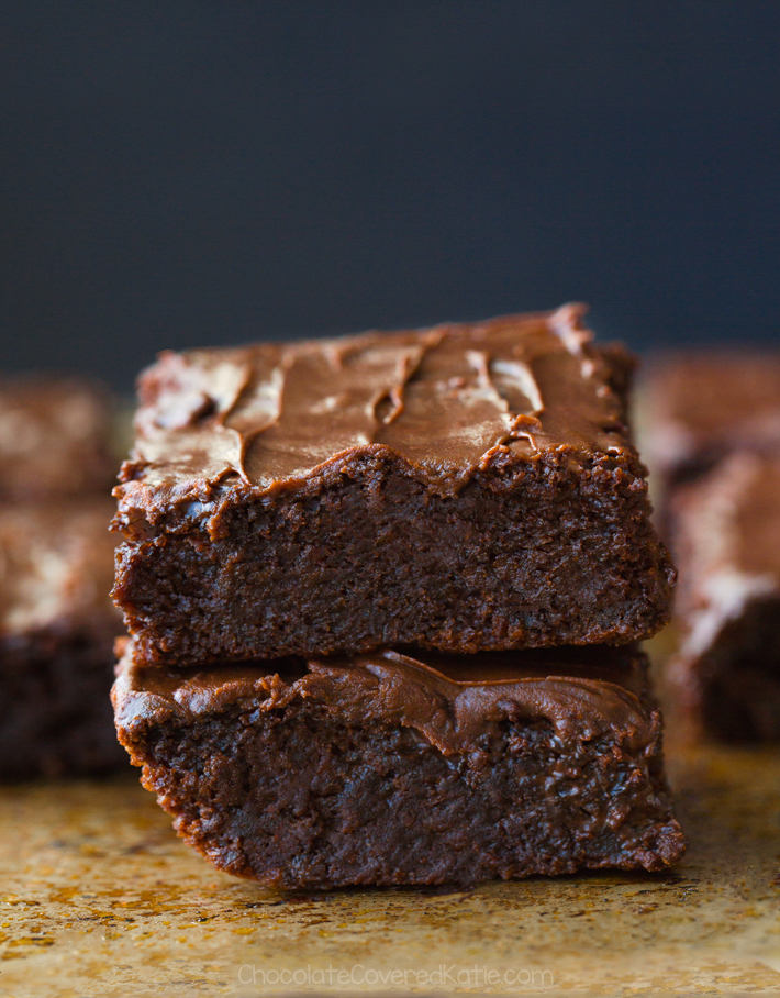 chocolate covered katie black bean brownies