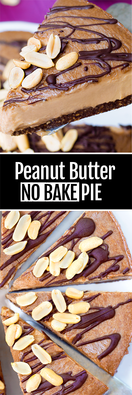 5 Ingredient Peanut Butter Pie - NO cool whip, and NO cream cheese!