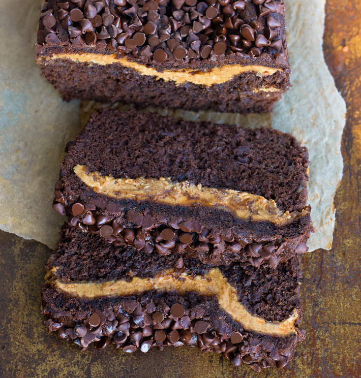 The Ultimate Chocolate Peanut Butter Bread
