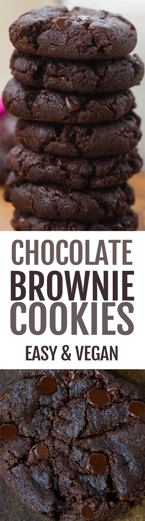 Vegan Chocolate Brownie Cookies