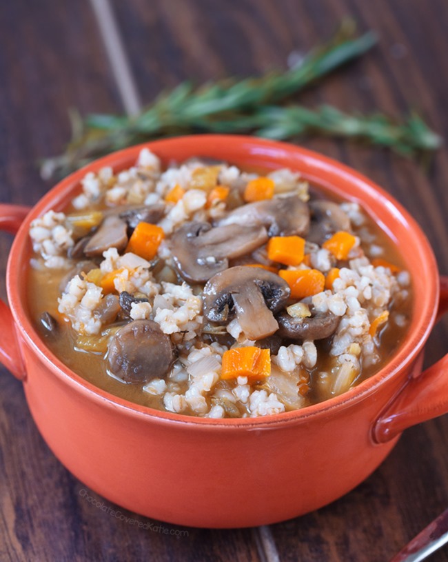 healthy mushroom soup