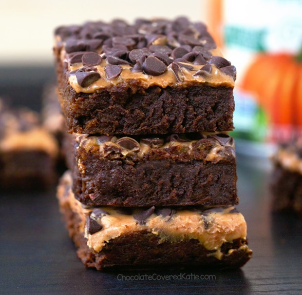 Pumpkin Workout Brownies