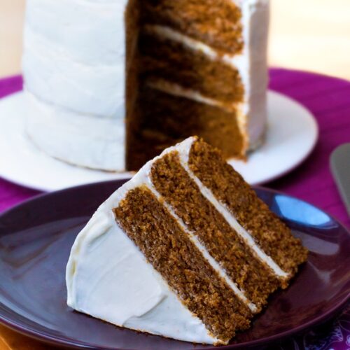 Pumpkin Spice Cake With Honey Frosting Recipe