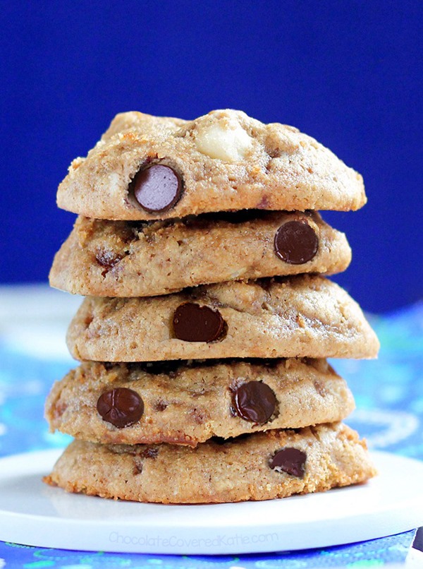Healthy Chocolate Chip Cookies - Vegan Peanut Butter Cookies - They MELT in your mouth!