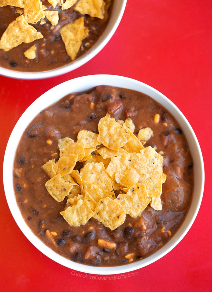 Cheesy Black Bean Enchilada Soup