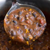 Cheesy Vegan Black Bean Enchilada Soup Recipe