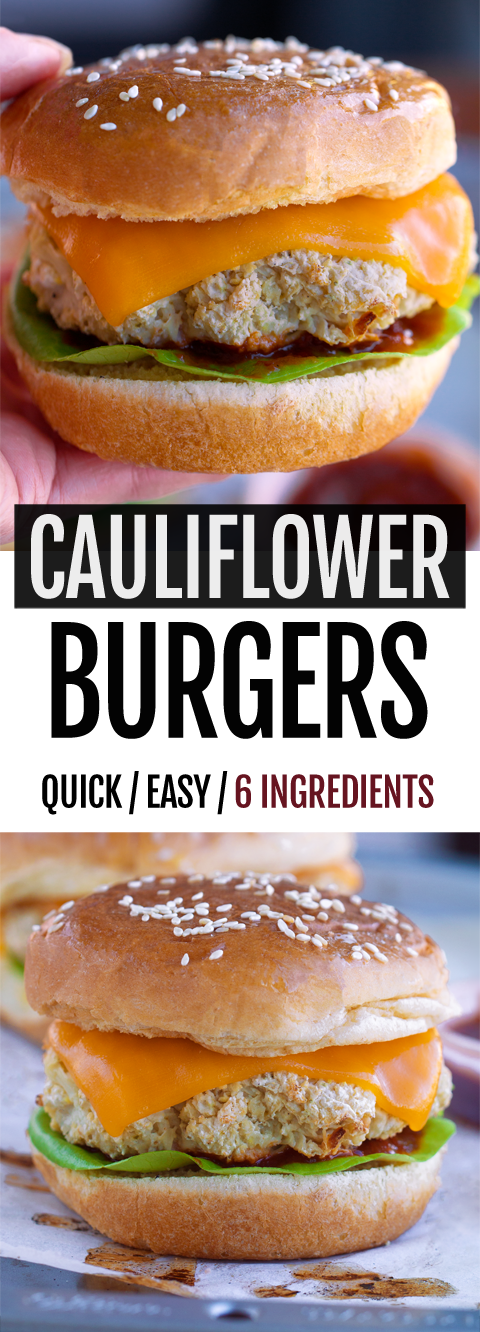 6-Ingredient Cauliflower Burgers With Vegan And Keto Options