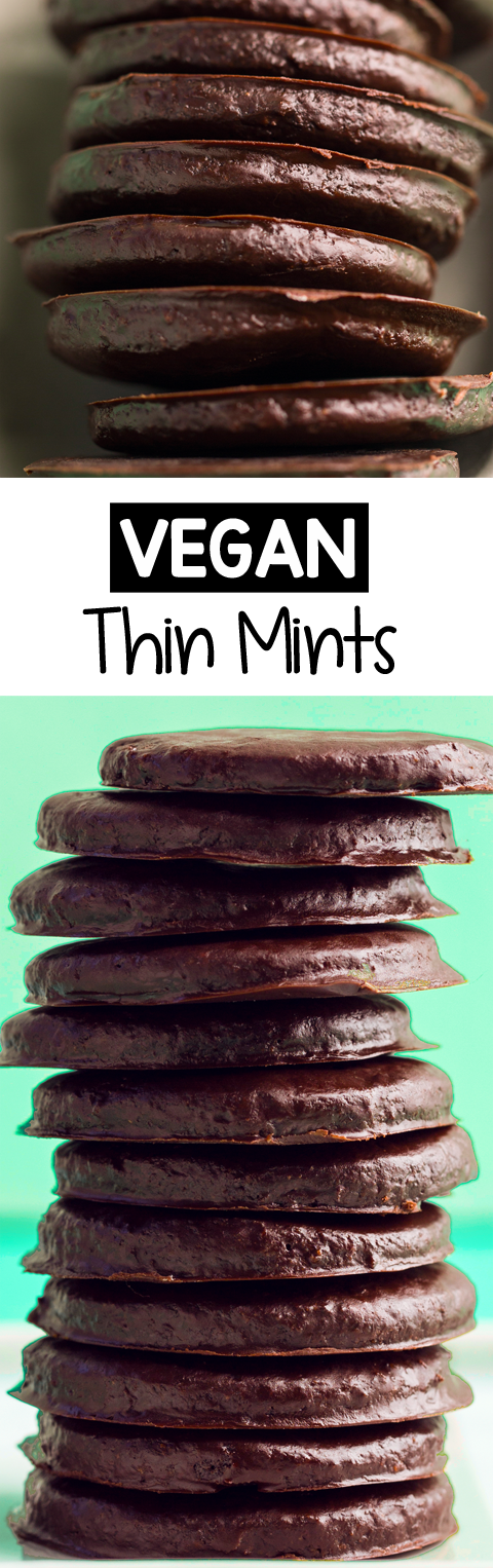 Easy Homemade Vegan Thin Mint Girl Scout Cookies