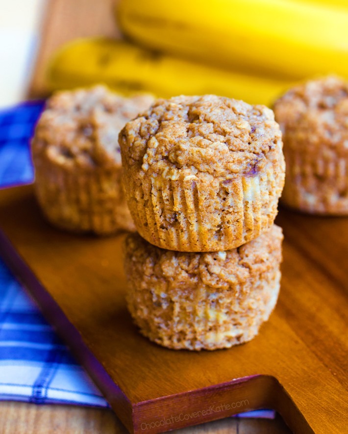 super healthy banana muffin