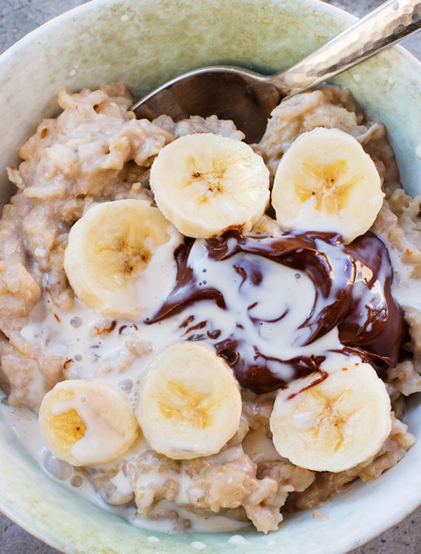 Banana oatmeal breakfast