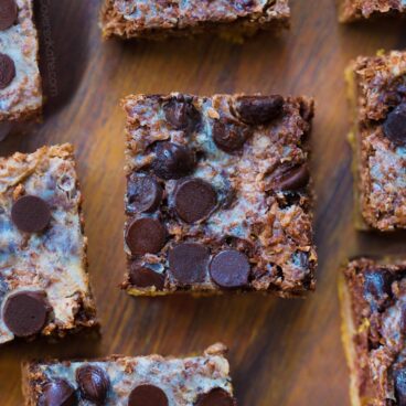 Low Carb Chocolate Magic Bars made with almond flour