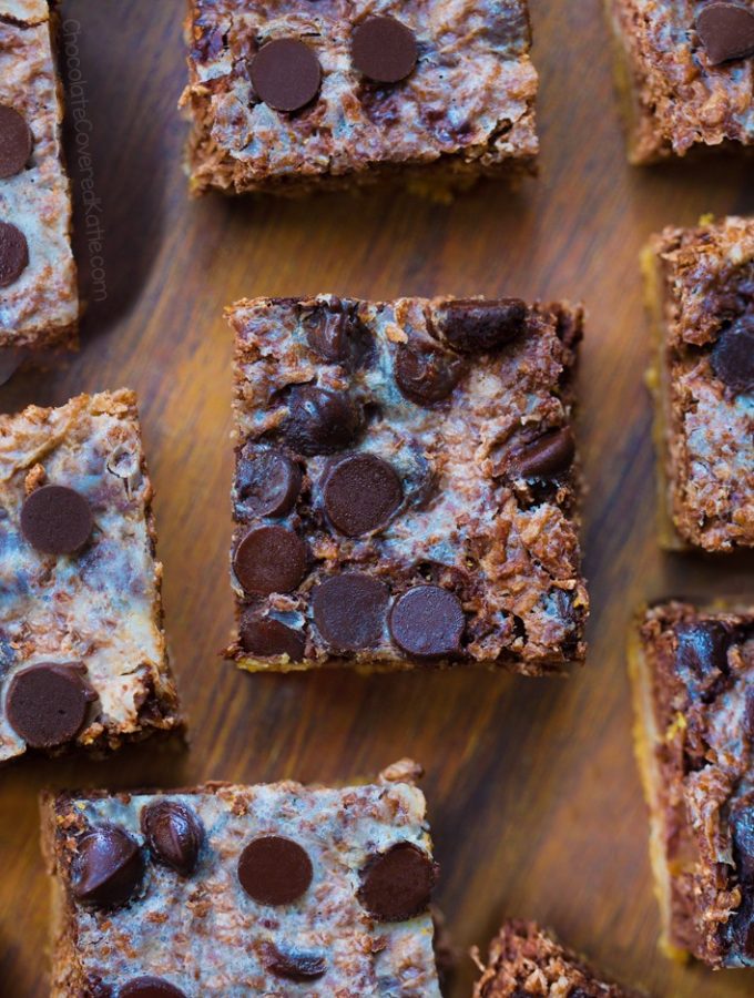 Low Carb Chocolate Magic Bars made with almond flour