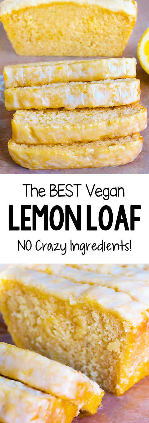 The Best Secretly Healthy Vegan Lemon Bread