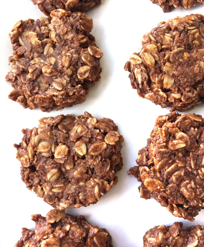 Oatmeal Peanut Butter Chocolate No Bake Cookies