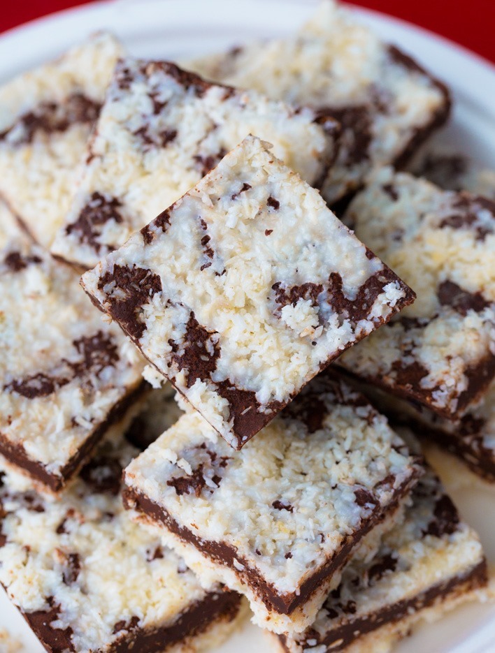 No Bake Vegan Chocolate Coconut Bars