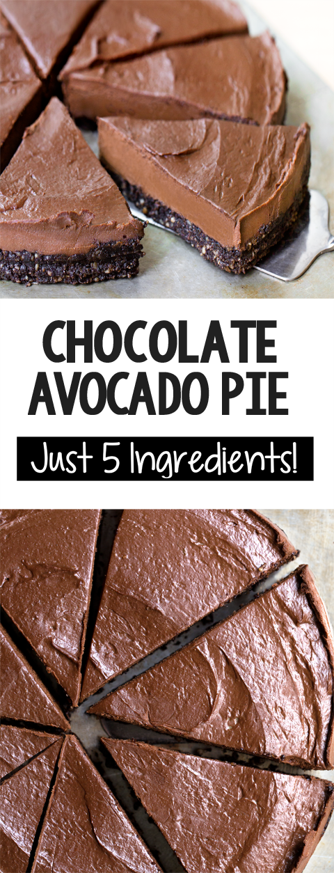 The Best Creamy Vegan Chocolate Avocado Pie Recipe