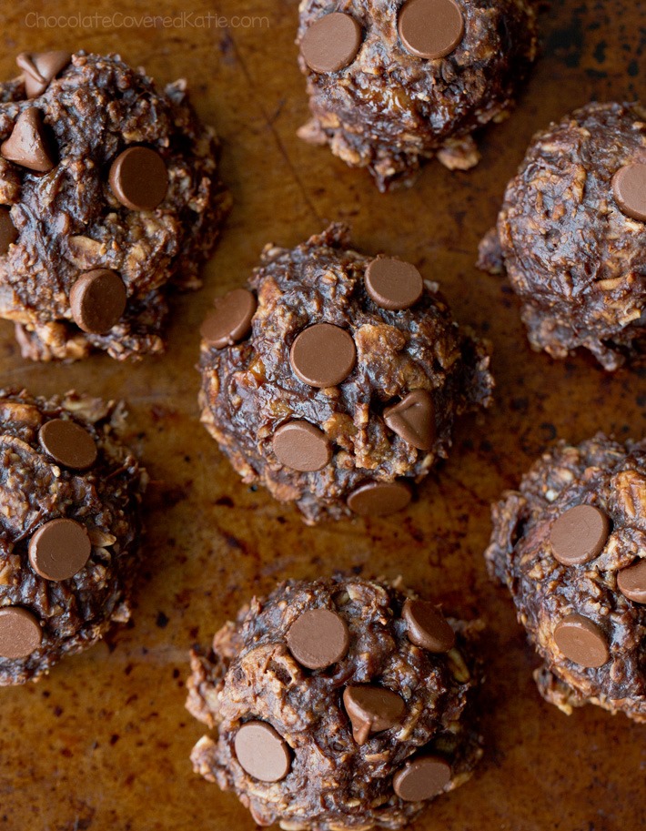 6 Ingredient Chocolate Banana Breakfast Cookies