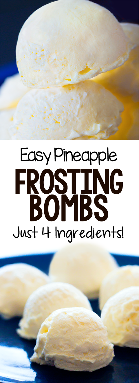 Creamy Healthy Easy Pineapple Frosting Bombs Recipe