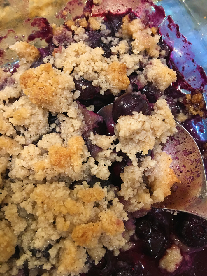 Low Carb Blueberry Crumble Recipe