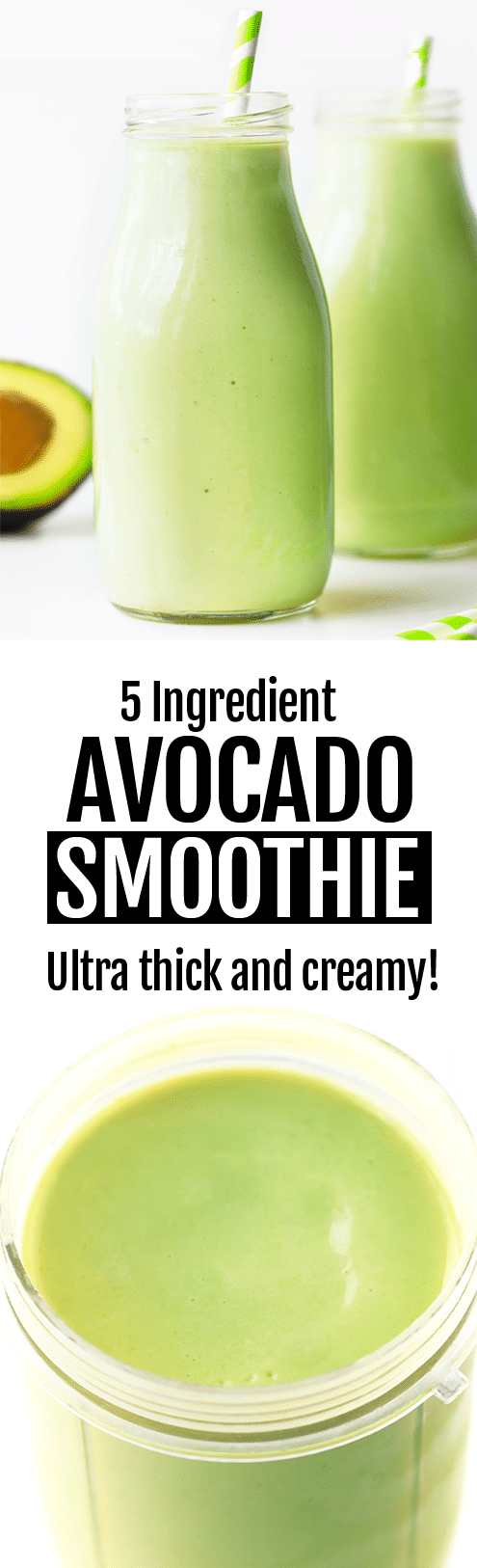 Avocado Smoothie - Just 5 Ingredients!