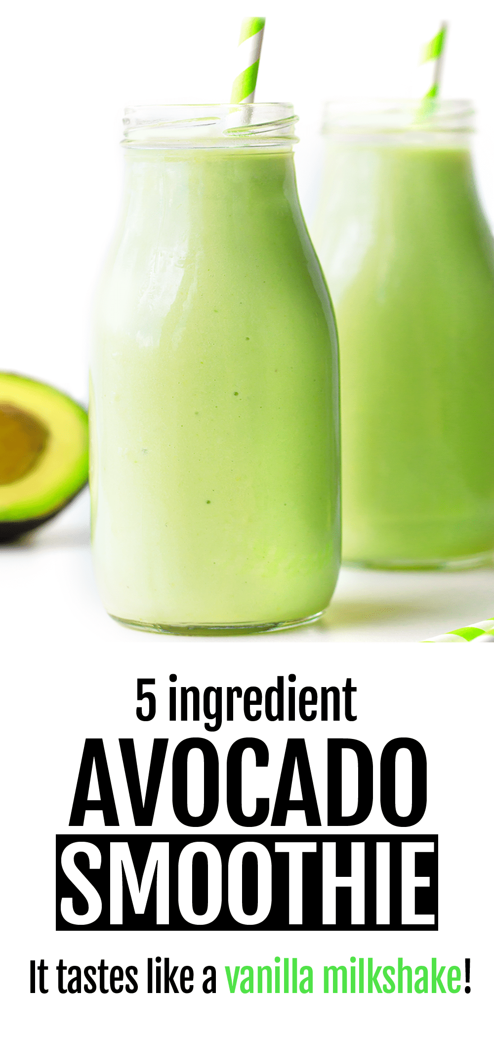 Avocado Smoothie - Just 5 Ingredients!