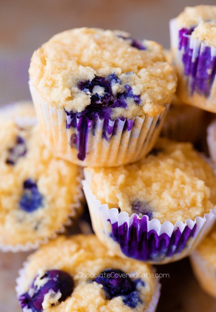 Healthy 7-Ingredient Keto Blueberry Muffins Made With Almond Flour