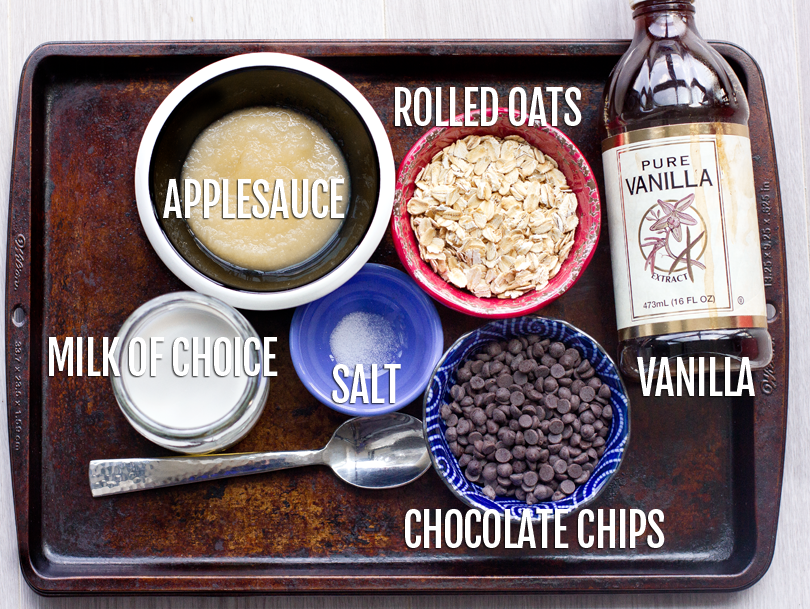 Healthy Baked Oatmeal Ingredients