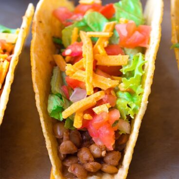 Super Easy Homemade Vegetarian Tacos