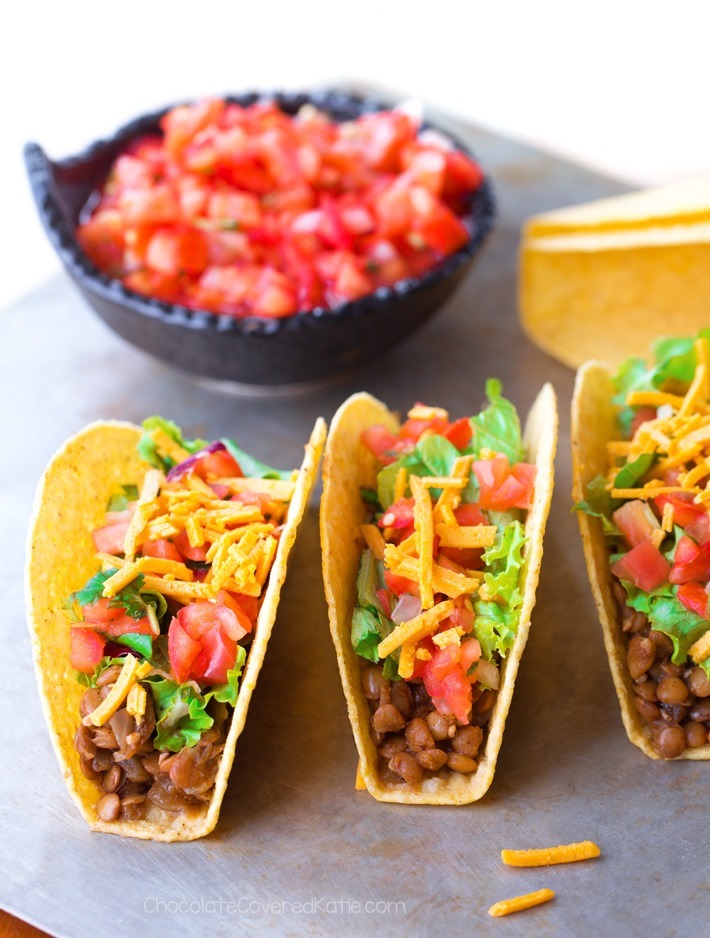 The Best 5 Ingredient Vegan Lentil Tacos