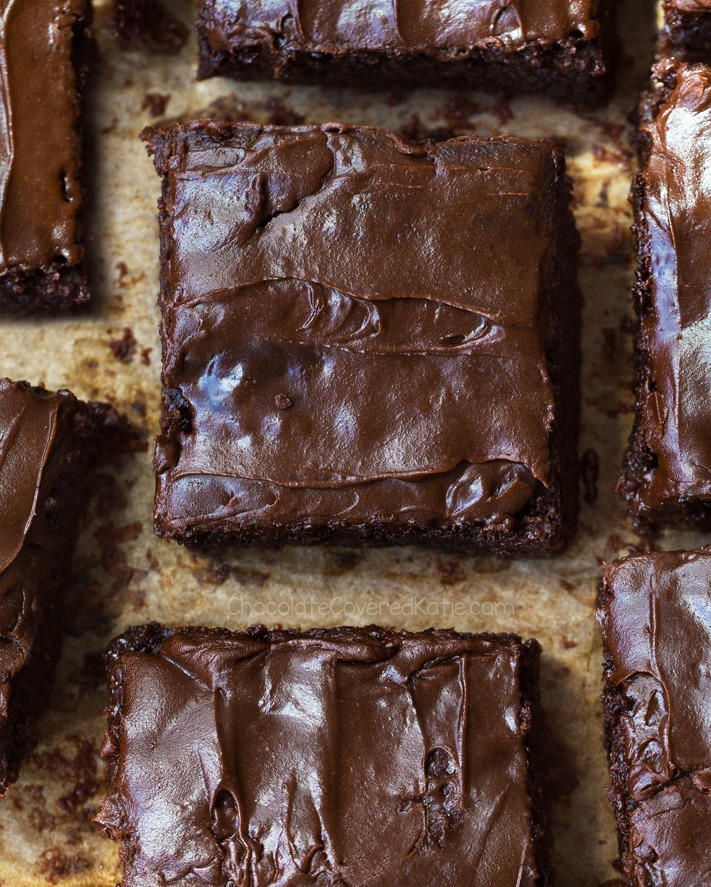 Secret healthy chocolate brownies with hummus