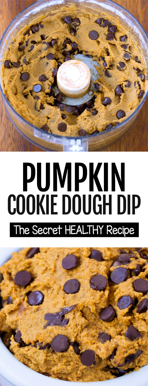 Secretly Healthy Pumpkin Chocolate Chip Cookie Dough Dip