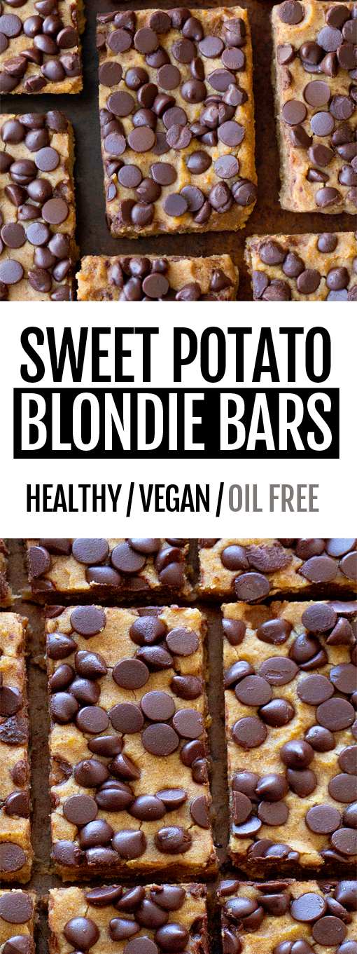 Secretly Healthy Sweet Potato Blondie Bars