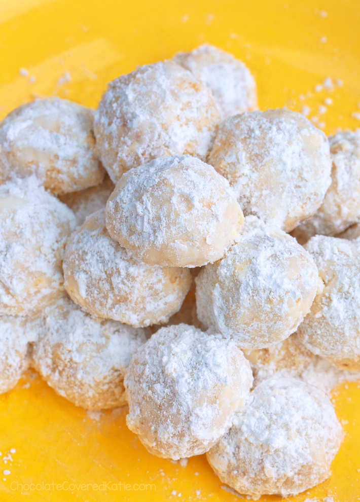 6 Ingredient Lemon Snowball Cookies