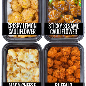 Cauliflower Meal Prep 4 Ways