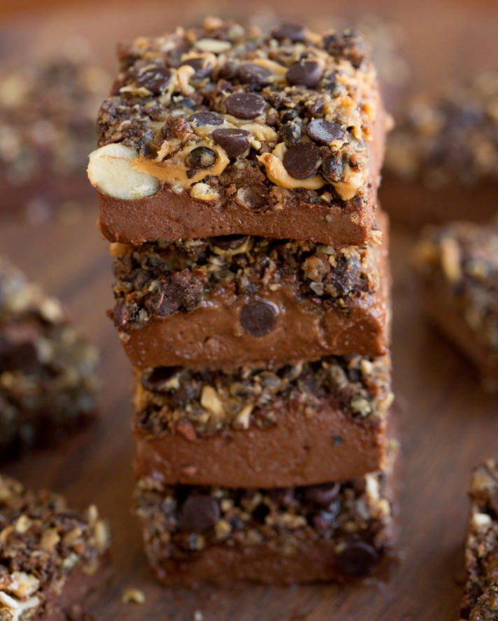 No-Bake Secretly Healthy Chocolate Fudge Squares