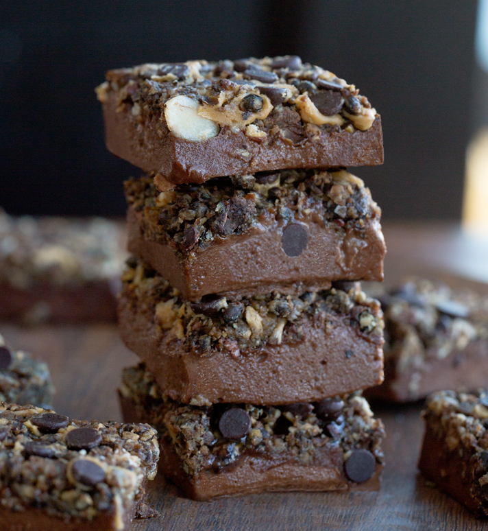 Secretly Healthy Chocolate Monster Fudge Bars