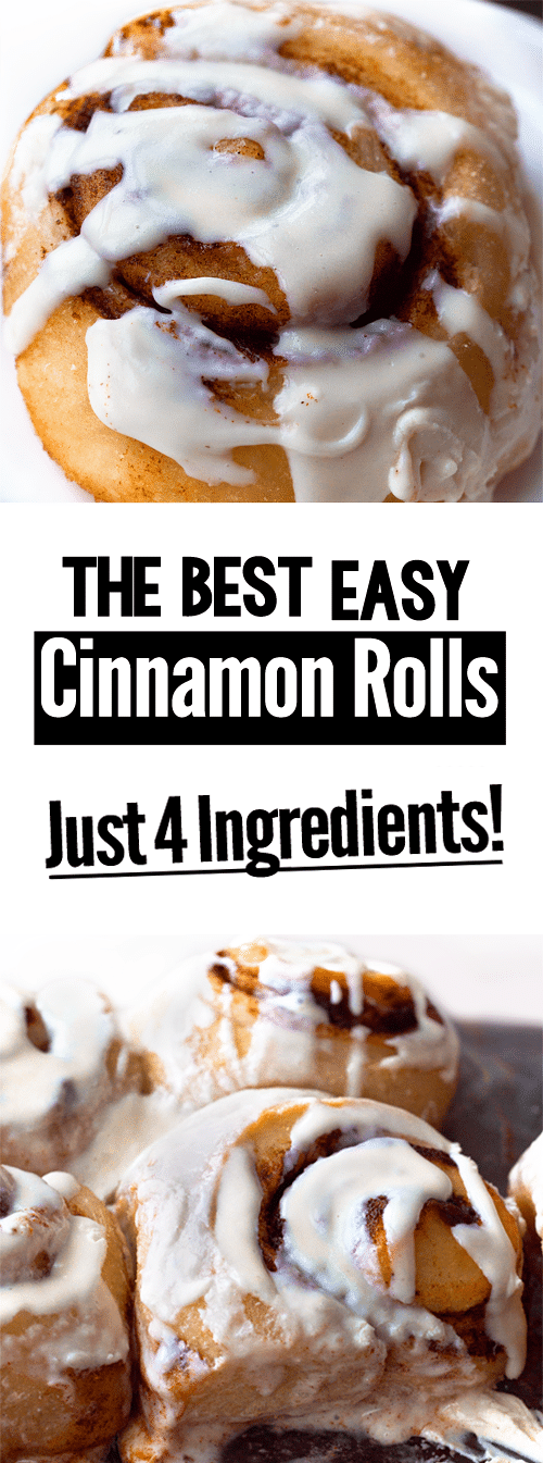 Easy Cinnamon Rolls - Just 4 Ingredients!