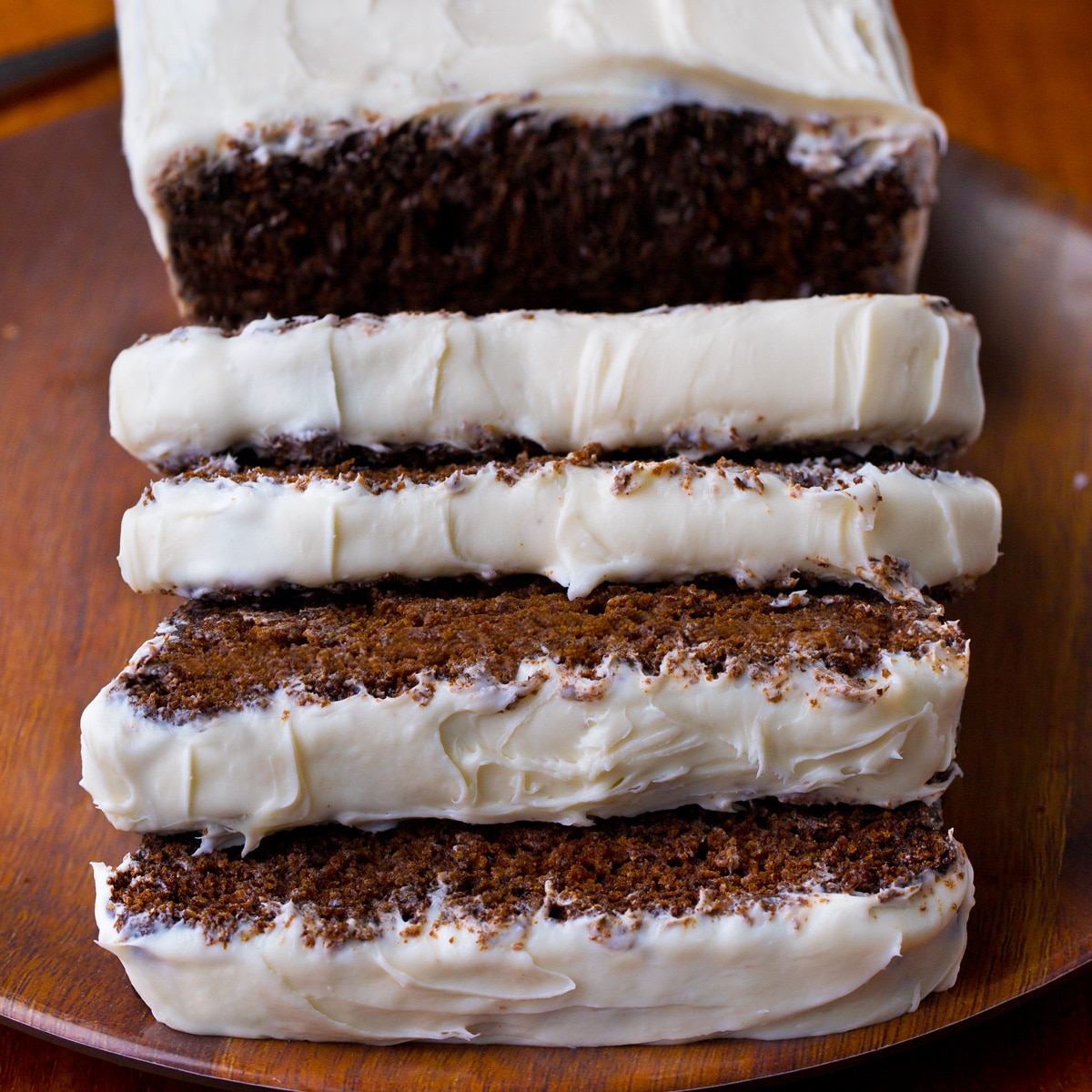 One Bowl Vegan Gingerbread Cake with Cream Cheese Frosting