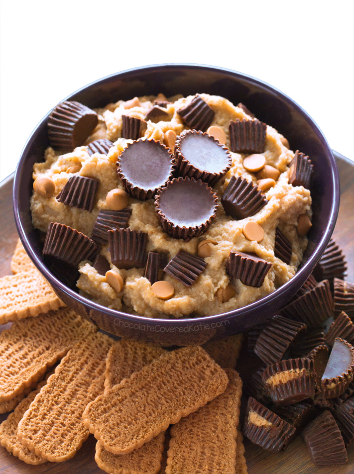 Chocolate Peanut Butter Cup Cookie Dough Dip