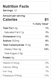 Nutrition Facts - Vegetarian Chili - Chocolate Covered Katie