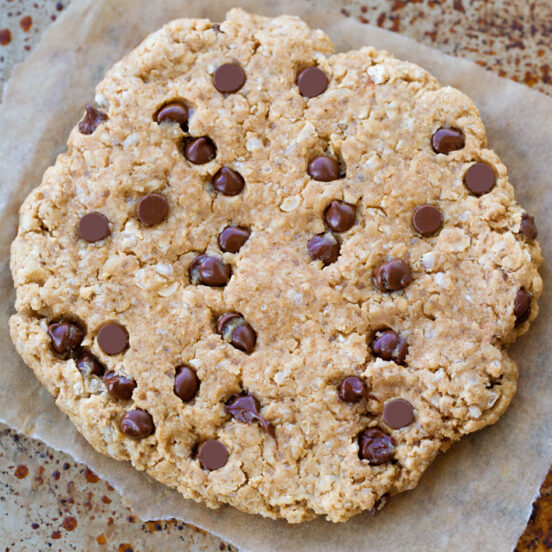 Vegan Chocolate Chip Oatmeal Cookie - For One!