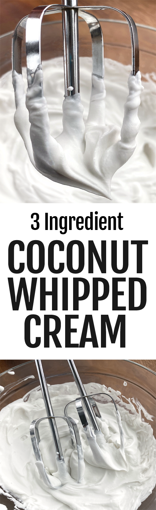 Coconut Whipped Cream - Just 3 Ingredients!