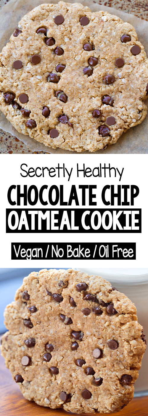 vegan chocolate chip oatmeal cookie for one vegan chocolate chip oatmeal cookie