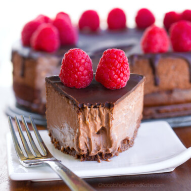 The Best Keto Chocolate Cheesecake Dessert