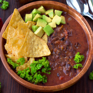The Best Black Bean Soup (Homemade)