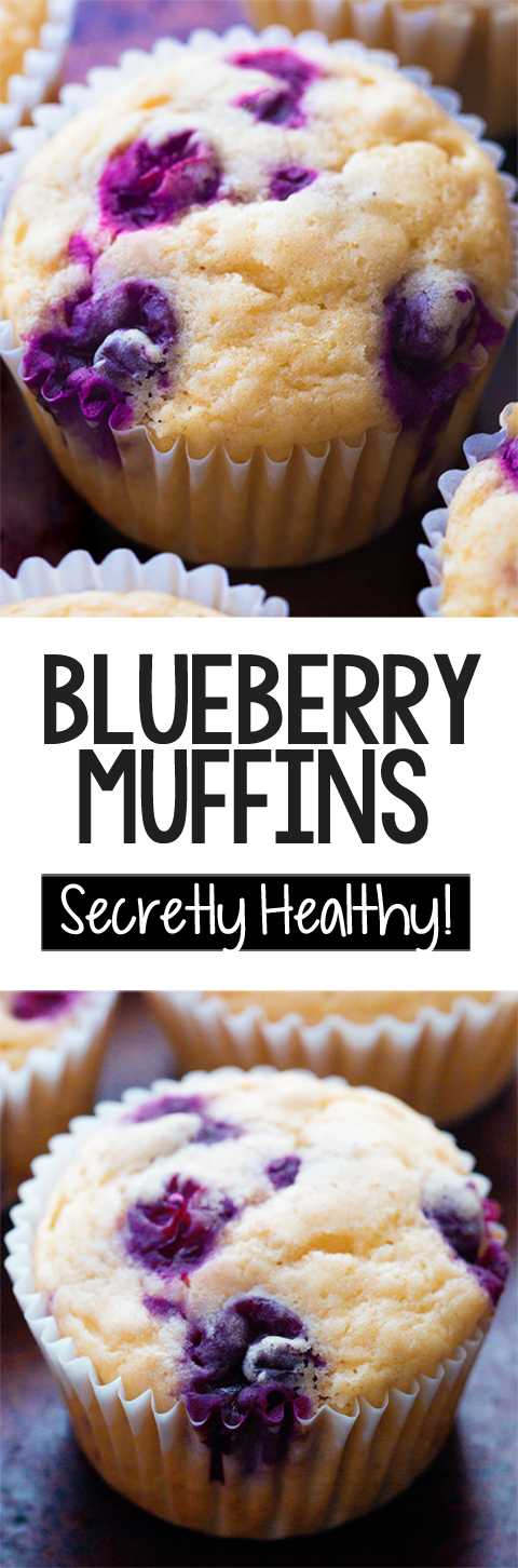 Healthy Blueberry Muffins - The BEST Recipe!